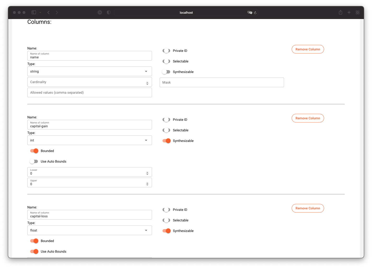 Dataset details