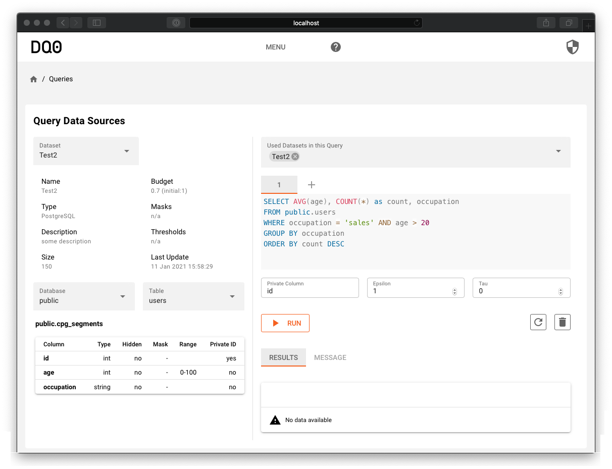 DQ0 Data Science Dashboard