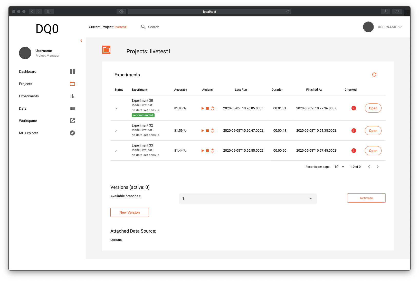 DQ0 Data Science Dashboard